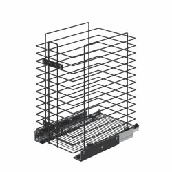 Starax S-8052-A Gizli Raylı Çamaşır Sepeti 35 cm Antrasit - 2