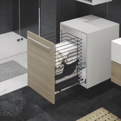 Starax S-8052-A Gizli Raylı Çamaşır Sepeti 35 cm Antrasit - Starax