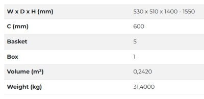 Starax Starax S-1224-UB-A İkizl Kiler140-155 60CM Unique Box Antrasit - 3