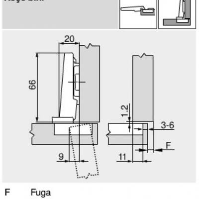 STD FRENLİ DÜZ PİSTONLU MENTEŞE - 3