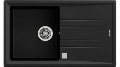 Teka Stone 50 B-TG Tek Hazneli Tegranite Evye Metalik Siyah - 1