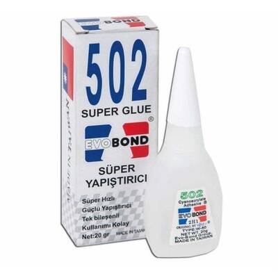 Süper Glue Yapıştırıcı Evobond 20gr.502 - 1