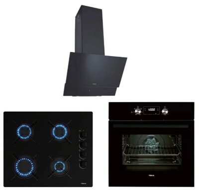 Teka Ankastre Set CHEF 5 Siyah (HAK 625 Fırın-ATV 60 Davlumbaz-GBE 64002 KBC Ocak) - 1