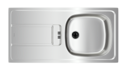 Teka Gravity 45 E-XN 1B 1D Tek Hazneli Paslanmaz Eviye - Teka