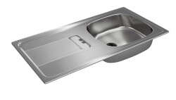 Teka Gravity 45 E-XN 1B 1D Tek Hazneli Paslanmaz Eviye - 2