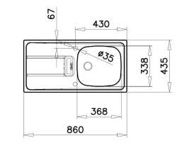 Teka Gravity 45 E-XN 1B 1D Tek Hazneli Paslanmaz Eviye - 5
