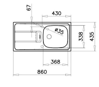 Teka Gravity 45 E-XN 1B 1D Tek Hazneli Paslanmaz Eviye - 5