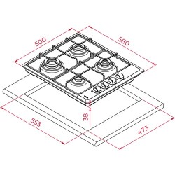 TEKA HLX 640 KBAOE ÇELİK OCAK İNOX Chef 1 - 4