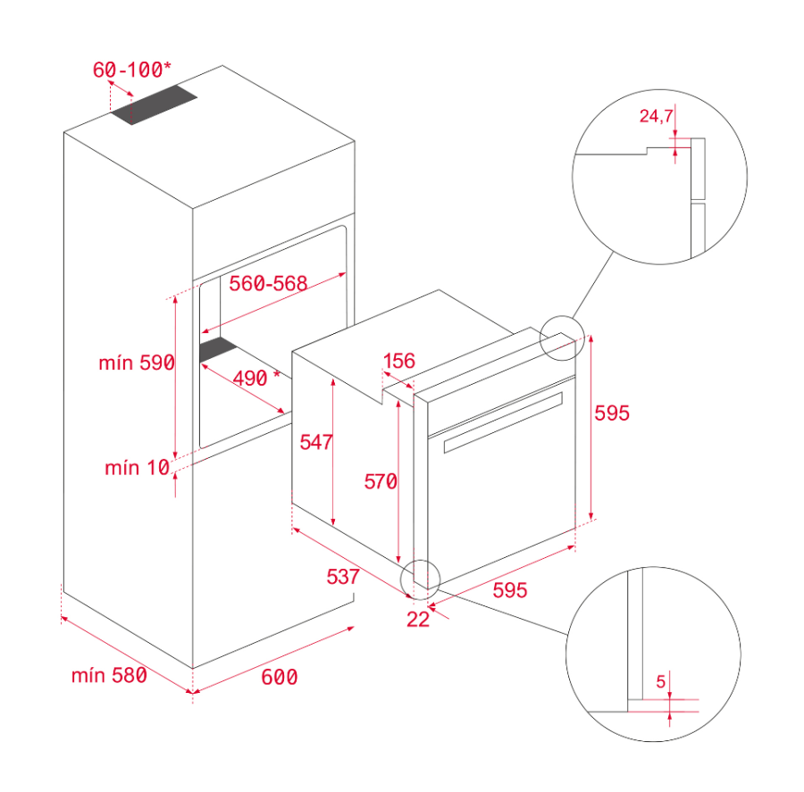 TEKA HRB 6300 VN BEJ RUSTİK FIRIN - 8