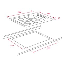 TEKA PAC 60 4G AI AL CI BEYAZ OCAK YENİ CHEF 8 (40245106) - 2