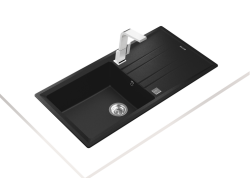 TEKA STONE 60 LTG Tek Göz 50x100cm Granit Evye Metalic Black - Teka