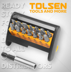 TOLSEN Bits Uç Seti 15 Parça - TOLSEN