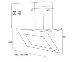 TEKA TVT 90 SİYAH Davlumbaz 90cm Chef 10 - 2