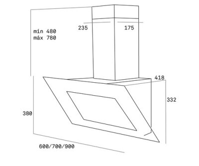TEKA TVT 90 SİYAH Davlumbaz 90cm Chef 10 - 2