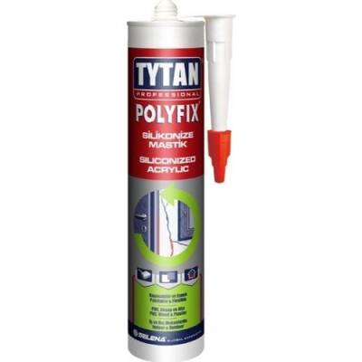 TYTAN POLİFİKS SİLİKONİZE MASTİK BEYAZ 450 GR - 1