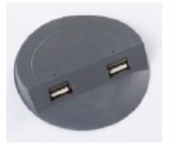 USB ŞARJ CİHAZI BEYAZ/SİYAH - Akça
