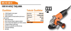 WS 10-125 S Avuç Taşlama AEG - 3