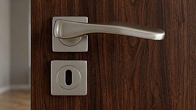 Zamak Bazma Kol İnox Kare Rozet Oda - 1
