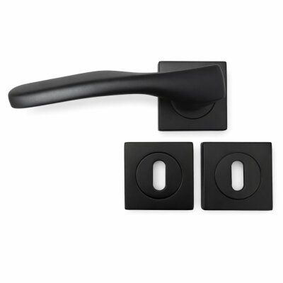 Zamak Bazma Kol Mat Siyah Kare Rozet Oda - 1