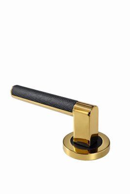 Zmk Daire Rozetli Sotka Kapı Kolu 13-4 Titanyum Siyah Oda - 3