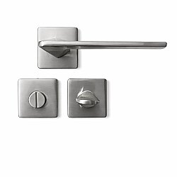 Zmk Kare Rozetli Prizma Kapı Kolu 06 İnox Erlux Wc(Artemis) - 2